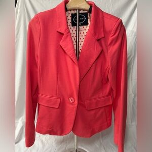 Love Tree Vibrant Coral Blazer - Size L